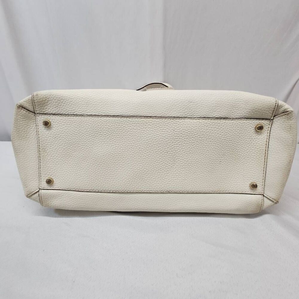 Kate Spade New York Bridge Place Francisca Large Tote Leather Bag White Cream - Picture 6 of 13